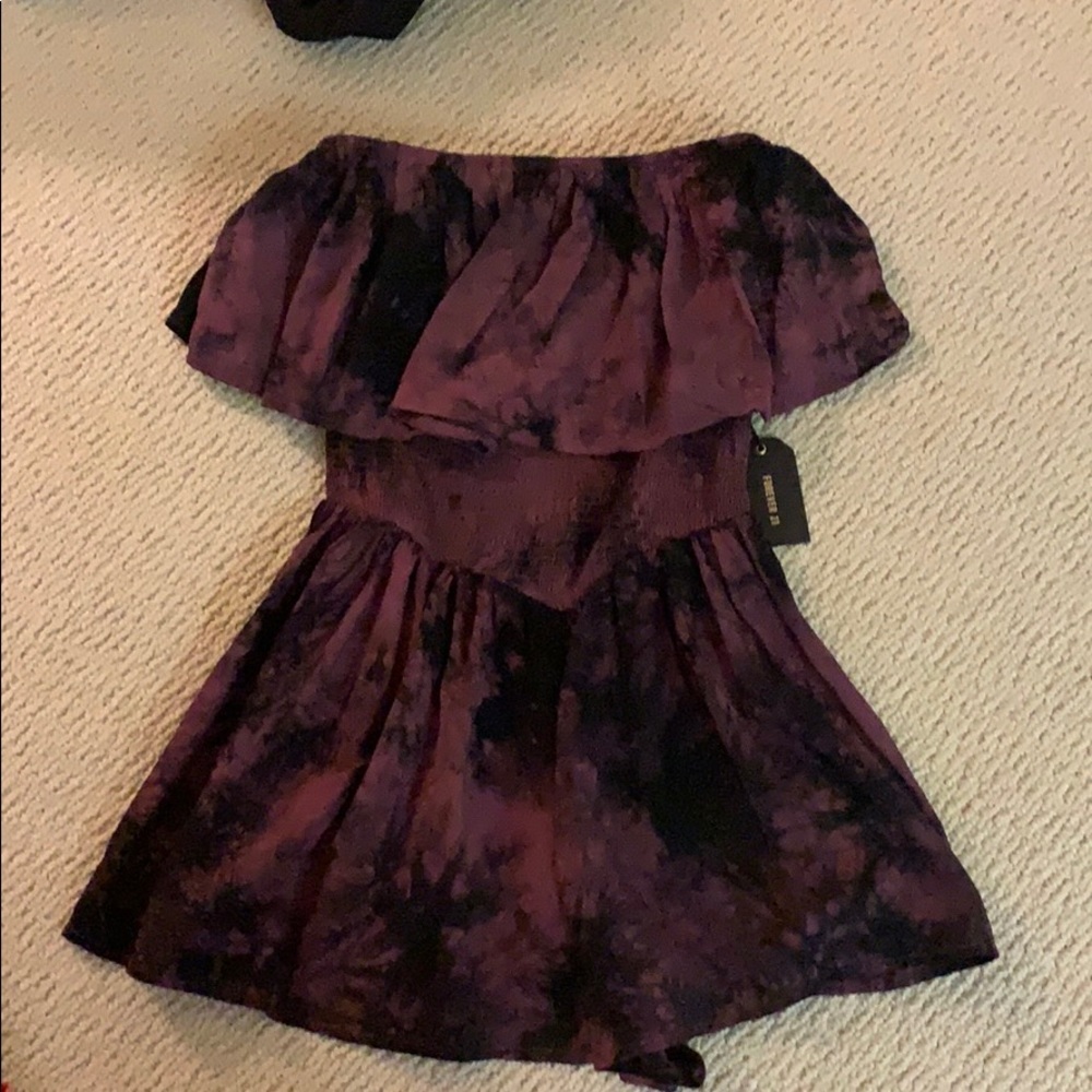 purple and black new romper
